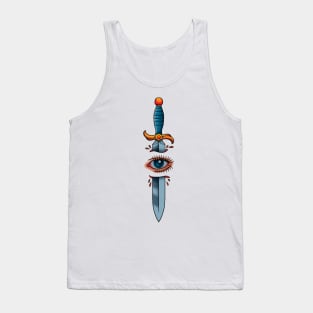 Eye Knife Tattoo Tank Top